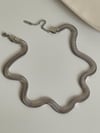 Çelik Gümüş Renk Snake Kolye (47 Cm)