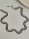 Çelik Gümüş Renk Snake Kolye (47 Cm)