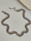 Çelik Gümüş Renk Snake Kolye (47 Cm)