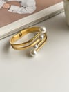 Çelik İkili İncili Kelepçe Bileklik 
