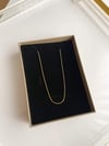 Çelik İnce Kısa Minimal Snake Kolye (48 Cm)