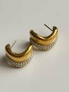Çelik İncili Küpe (2 Cm)