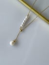 Çelik İncili Minimal Kolye (48 Cm)