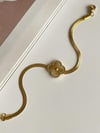 Çelik İtalyan Zincir Van Cleef Bileklik (22 Cm)