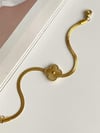 Çelik İtalyan Zincir Van Cleef Bileklik (22 Cm)