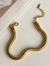 Çelik Kalın Snake Bileklik (27 Cm)
