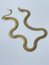 Çelik Kalın Snake Kolye (46 Cm)
