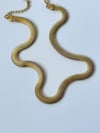 Çelik Kalın Snake Kolye (46 Cm)