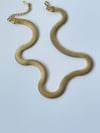 Çelik Kalın Snake Kolye (46 Cm)