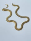 Çelik Kalın Snake Kolye (46 Cm)