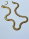 Çelik Kalın Snake Kolye (46 Cm)