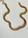 Çelik Kalın Snake Kolye (47 Cm)