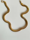 Çelik Kalın Snake Kolye (47 Cm)