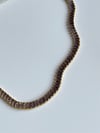 Çelik Lila Taşlı Lena Kolye (45 Cm)