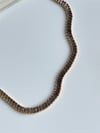 Çelik Lila Taşlı Lena Kolye (45 Cm)
