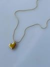 Çelik Minik Kalp Uçlu Minimal Kolye (47 Cm)