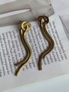 Çelik Snake Düğüm Uzun Küpe (7 Cm)
