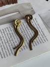 Çelik Snake Düğüm Uzun Küpe (7 Cm)