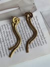 Çelik Snake Düğüm Uzun Küpe (7 Cm)
