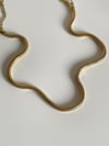 Çelik Snake Orta Kalın Kolye (49 Cm)