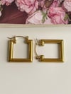 Çelik Steel Kare Küpe (2.30 Cm)