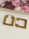 Çelik Steel Kare Küpe (2.30 Cm)