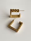 Çelik Steel Kare Küpe (2.5 Cm)