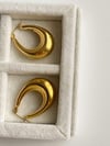 Çelik Steel Oval Halka Küpe (3 Cm)