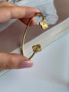 Çelik Van Cleef Kelepçe Bileklik 
