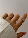 Çelik Vintage Basic Numaralı Yüzük (16 Numara )