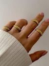 Çelik Vintage Basic Numaralı Yüzük (18 Numara )