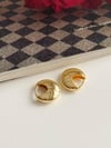 Gold Mini Badem Küpe (1 Cm)