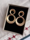 İkili Halka Vintage Küpe (7 Cm)