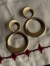 İkili Halka Vintage Küpe (7 Cm)