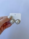 İthal Sedefli İnci Taşlı Küpe (2.10 Cm)
