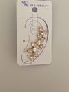 Özel Kaplama Baget Taşlı Tekli Ear Cuff Küpe (4 Cm