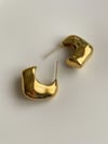 Özel Kaplama Bombeli Gold Küpe (2 Cm)