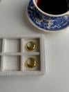 Özel Kaplama Büyük Gold Badem Bombeli Küpe (2.20 Cm)