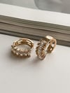 Özel Kaplama Gold Baget Taşlı Halka Küpe (1.80 Cm)