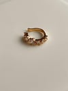 Özel Kaplama Gold Baget Taşlı Tekli Ear Cuff Küpe (1.60 Cm)