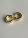 Özel Kaplama Gold Midye Vip Küpe (2 Cm)