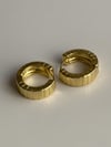 Özel Kaplama Gold Midye Vip Küpe (2 Cm)