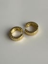Özel Kaplama Gold Midye Vip Küpe (2 Cm)