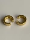 Özel Kaplama Gold Midye Vip Küpe (2 Cm)