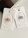 Özel Kaplama Gold Renk İncili Zirkon Taşlı Ear Cuff Küpe 