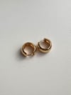 Özel Kaplama Gold Renk Mini Küpe (1 Cm)