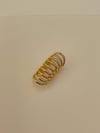 Özel Kaplama Gold Tekli Ear Cuff Küpe (2.5 Cm)