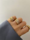 Özel Kaplama Gold Zirkon Taşlı Numaralı Yüzük (17 Numara)
