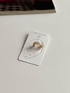Özel Kaplama Gold Zirkon Taşlı Tekli Ear Cuff Küpe (1 Cm)