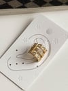 Özel Kaplama Gold Zirkon Taşlı Tekli Ear Cuff Küpe (1 Cm)
